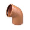 Kanalizace - kanalizační koleno s hrdlem KGB  pr. 125mm úhel 87 stupňů